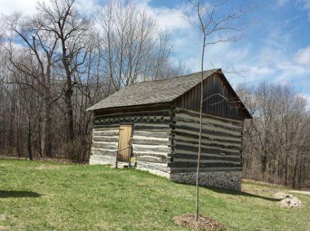 original homestead cabins located at the Richfield Historic Park.